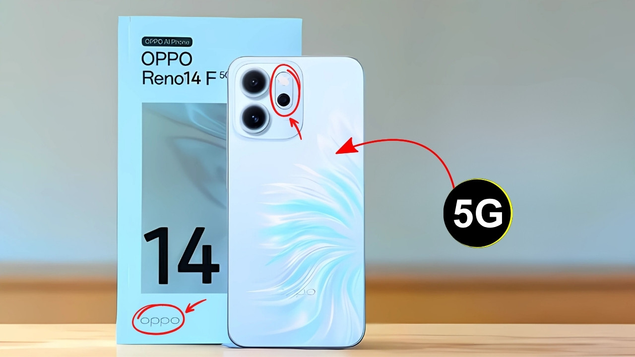 Oppo Reno 14F 5G Launch – 64MP OIS Camera, 120Hz AMOLED Display & 67W Fast Charging